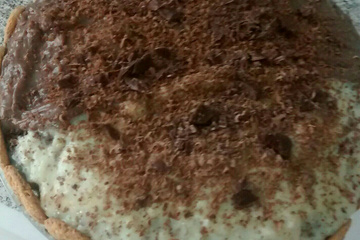 Bolo trufado de brigadeiro branco e preto