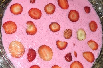 Mousse de morango