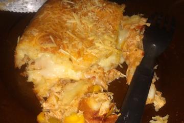 Torta de frango com requeijão de liquidificador