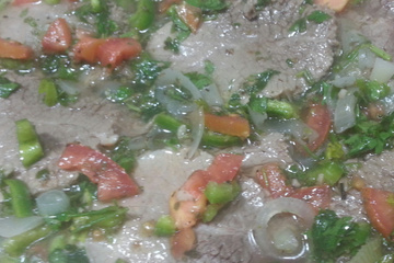 Carne fria ao vinagrete