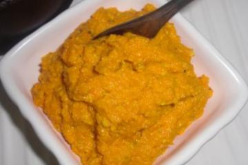Patê de cenoura e queijo