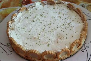 Torta de limão com chocolate branco