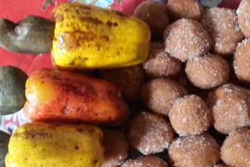 Doce cristalizado de caju