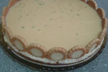 Torta de limão com chocolate branco