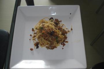 Macarrão com carne moída
