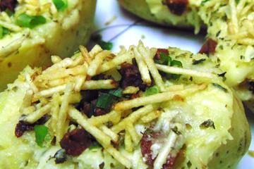 Batata recheada de micro-ondas
