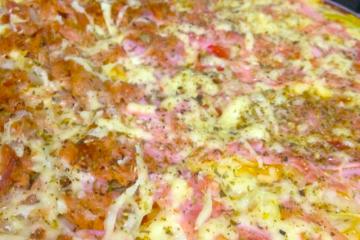 Massa de pizza liquidificador