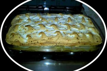 Doce de banana com creme