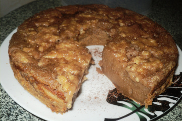 Bolo cremoso de banana
