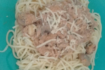 Espaguete com atum
