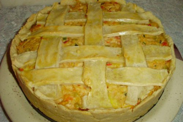 Torta de frango cremosa da Tatá