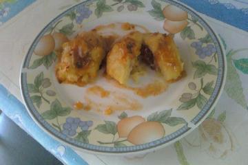 Nhocão de mandioca com carne seca
