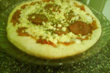 Massa de pizza fofinha