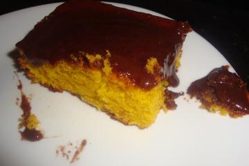 Calda quente de chocolate