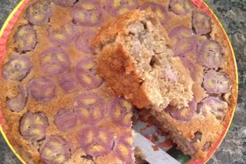 Bolo de banana integral com laranja