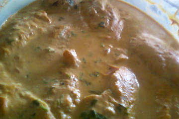 Filé de peixe cremoso