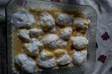 Creme com nuvens