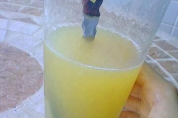 Chá gelado com frutas