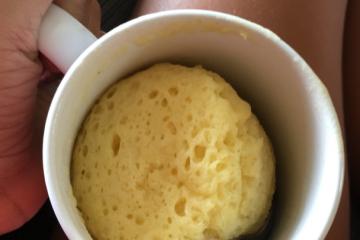 Bolo de caneca na airfryer