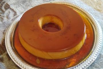 Pudim de leite em pó com leite de coco