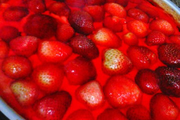 Torta de morango prática