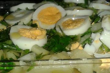 Salada de bacalhau com batata