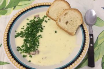 Creme de batata com bacon