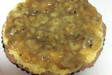 Torta de coco com banana