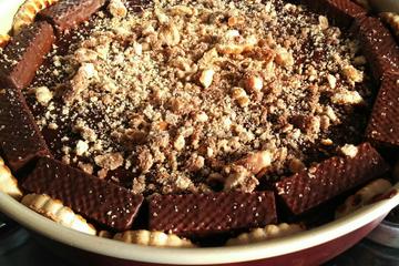 Mousse Simples de Morango com Chocolate