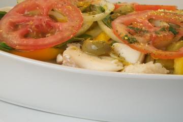 Bacalhau em camadas