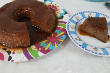 Pudim de chocolate e café