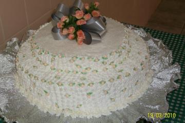 Bolo de casamento (2 andares)