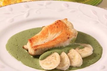 Filé de Frango Recheado com Banana