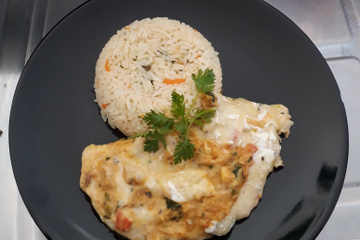 Fricassê saboroso de frango