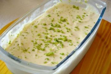 Mousse cremoso de limão