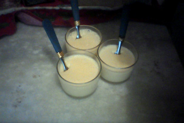 Mousse de leite em pó