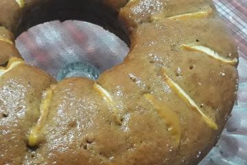 Bolo de maçã com canela