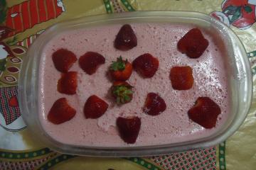 Mousse de morango