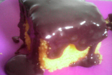 Bolo de cenoura com brigadeiro mole