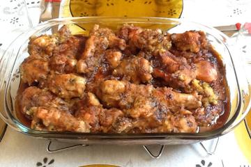 Frango com mel e gengibre
