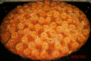Torta de banana caramelizada