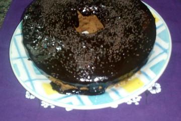 Bolo de chocolate de microondas