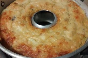 Torta de cenoura e ervilha