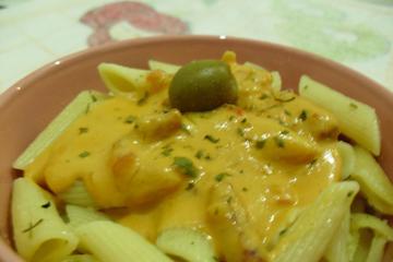 Macarrão com molho de queijo