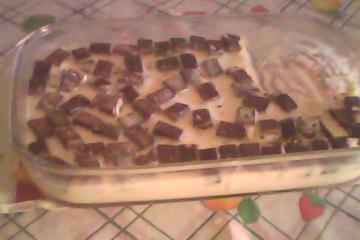 Creme de limão com biscoito wafer com cobertura de chocolate