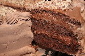 Bolo mousse de chocolate