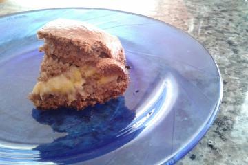 Bolo de banana integral sem lactose
