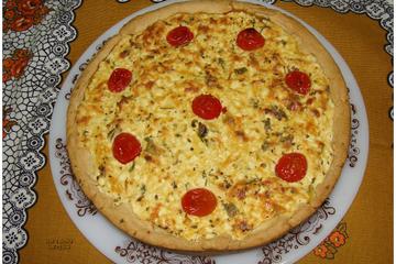 Quiche quatro queijos