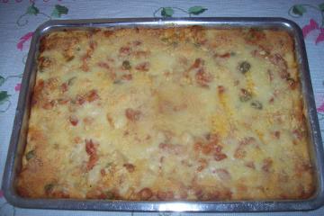 Torta de frango com palmito