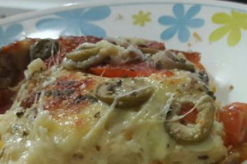 Pizza rápida de liquidificador